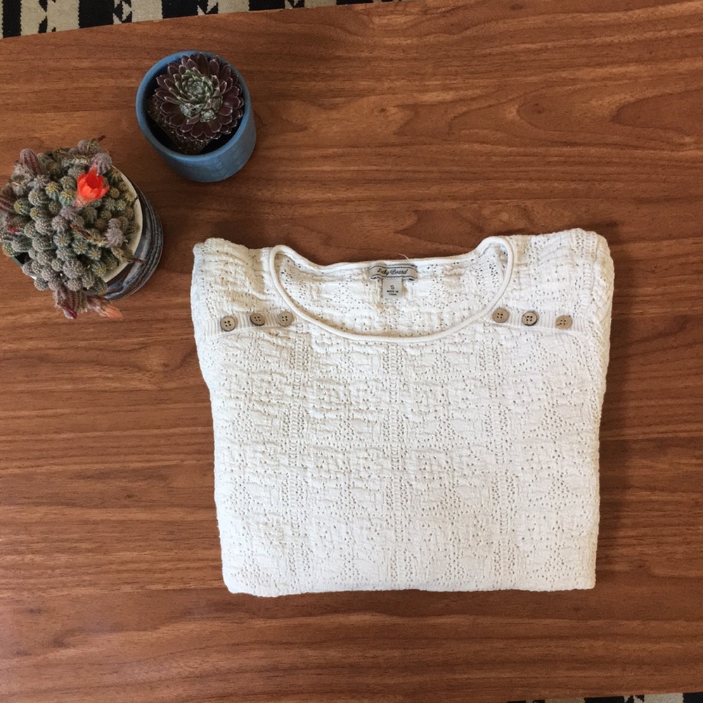 Lightweight Cream Sweater